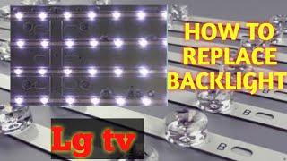 How to replace tv Backlight kaise change kare l  Lg tv Backlight problem #backlight