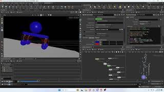 Houdini Dynamic Car Suspensions & tire rotation WIP Cone Twist Constraints & Spring Constraints