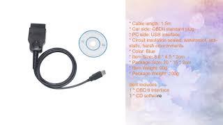 VAG COM KKL 409 1 with FTDI 232RL chip USB KKL Interface diagnostic cable for AUDI & Volkswagen