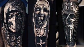 60 Black and Grey Realism Tattoo Ideas for Men | Skull Tattoos | Awesome Realism Tattoos