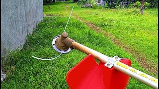 HOW TO USE ALUMINUM GRASS TRIMMER HEAD USING NYLON LINES  [GRASS CUTTER]
