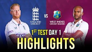 1st Test Day-1 | Highlights | West Indies tour of England | 10th July 2024