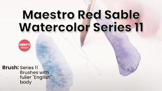 See the Da Vinci Maestro Kolinsky Red Sable Watercolor Series 11 Brush qualities!