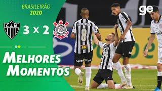 ATLÉTICO-MG 3 X 2 CORINTHIANS | MELHORES MOMENTOS |  2ª RODADA BRASILEIRÃO 2020 | ge.globo