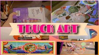 Truck Art  | Oil paints and fluoro acrylic paints | Artista by nimii