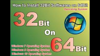 How to upgrade 32bit to 64bit windows 7 8 10 | How to Install 32-bit Program In 64-bit Windows 7 8