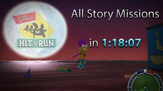 The Simpsons: Hit & Run - All Story Missions Speedrun in 1:18:07