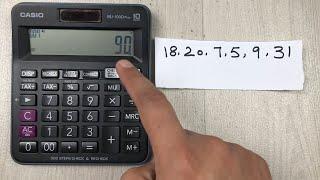 How to Calculate Average on Simple Calculator