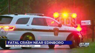 Victim identified in fatal single-car crash near Edinboro Friday