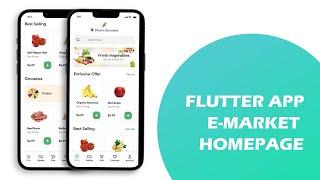 E-Market Homepage App - Flutter - Speed Code