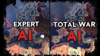 [HoI4] Double Timelapse - Total War vs Expert AI Mods [36-45]