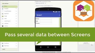 App inventor: Pass several data between Screens