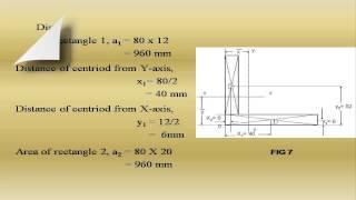 geometric properties of section | to calculate the centroid of L section