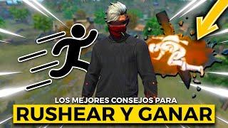 APRENDE A RUSHEAR COMO TODO UN PRO EN FREE FIRE (TIPS y TRUCOS para RUSHEAR y GANAR SIEMPRE)