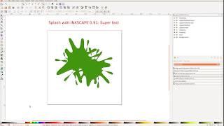 Inkscape Tutorial: Splash in 1 min. 2018 SUPERFAST