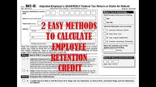 2 Easy methods to calculate your employee retention credit in 2023 #erc #employeeretentioncredit