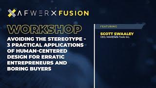 Avoiding the Stereotype - 3 Applications of Human Centered Design ///AFWERX Fusion 2020///