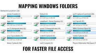 How to map a shared folder in Windows to access it quickly!