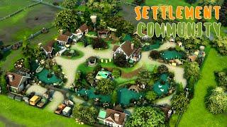 Поселение общины Симс 4Community Settlement The Sims 4 | NO CC