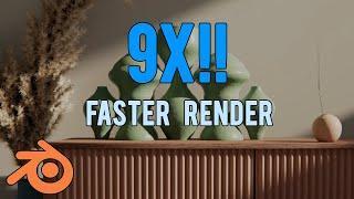 9X faster #render  time by this 2 method | #Cycles #blender