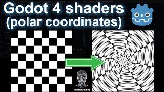 Godot 4: Shader libraries and polar coordinates (tutorial)