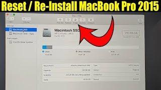 How to Reset / Format MacBook Pro 2015 Back to Factory Default