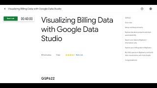 Visualizing Billing Data with Google Data Studio Qwiklabs