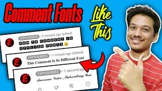 𝕾𝖙𝖞𝖑𝖎𝖘𝖍 𝕱𝖔𝖓𝖙𝖘 | How to Comment in Different Fonts on Youtube