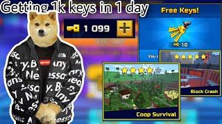 How to get 1000+ Keys in 24 Hours!!  | Pixel Gun 3d