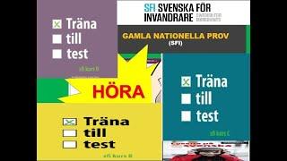 Nationella prov i svenska för invandrare 2024(sfi)#Hörförståelse, Kurs D#träna till test kurs d 2024