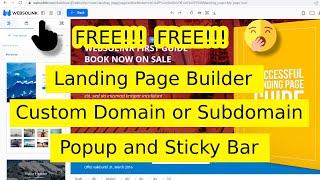 Free Landing Page for Affiliate Marketing | Landing Page Builder | Free Landing Page Custom Domain