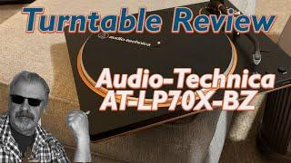 Audio Technica AT LP70XBT Turntable review with a guest appearance by my black cat - Poppy