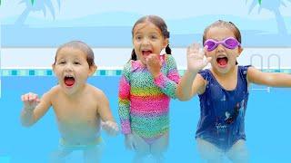 Bath Song - Playing in the Pool - Nursery Rhymes & Kids Songs by Bella Lisa Show