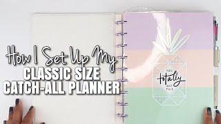 How I Setup My Classic Catch-All Planner + Flip-Through