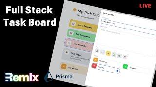  Build a Full-Stack Task Management App from Scratch with Remix & Prisma | WebDevYT 