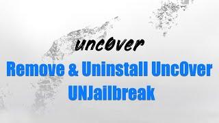 UnJailbreak Tutorial - Remove & Uninstall Unc0ver Jailbreak iOS 14 - 14.3 & DELETE Cydia NO COMPUTER