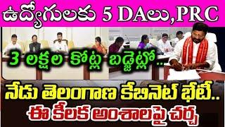 CABINET MEETING,DA,PRC,ARREARS,PENDING BILLS TO EMPLOYEES PENSIONERS TELANGANA CABINET MEETING CM TS