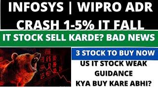 INFOSYS ADR CRASHWIPRO SHARE ADR CRASHBEST 3 STOCK TO FOCUS AFTER FED POLICY IT STOCK NEWS
