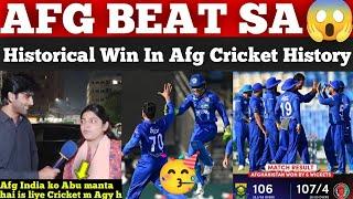 YahoOo AFG Script History with Biggest Win Over SA In 1st ODi | AFG Unbeatable | Pak Reactions