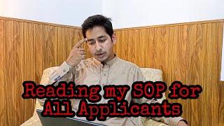 Reading my SOP for UGRAD Applicants | UGRAD | USA | USEFP