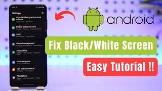 How to Fix Black and White Screen on Android Phone