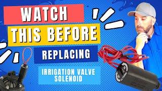 Tips For Replacing A Sprinkler Valve Solenoid | Hunter Sprinkler Valve Solenoid ( Example )