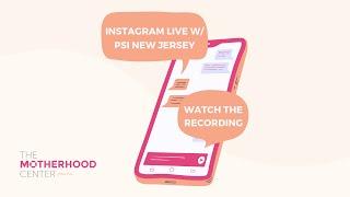 Instagram Live with PSI New Jersey