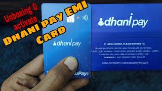 Dhani pay prepaid EMI card, Dhani pay Debit card