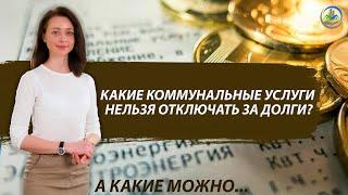 Какие коммунальные услуги нельзя отключать за долги? Какие услуги могут отключить даже без долгов???