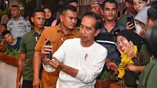 Presiden Jokowi Nikmati Malam Santai di Kafe dan Sapa Warga Lampung Tengah, 11 Juli 2024
