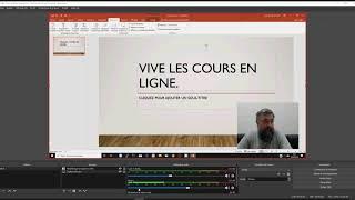 Utiliser OBS STUDIO , pour enregistrer un cours en ligne.