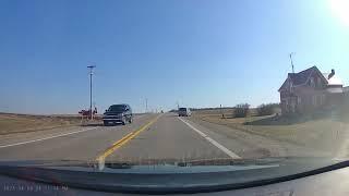 Tractor Has Close Call With SUV