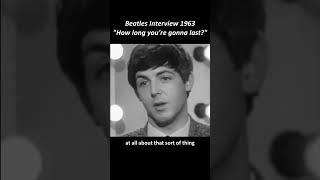 Beatles dressing room Interview 1963