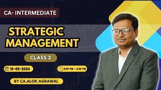 CA-INTER SEP. 2024 : STRATEGIC MANAGEMENT INTRODUCTION CLASS 3 | BY - CA. ALOK AGRAWAL